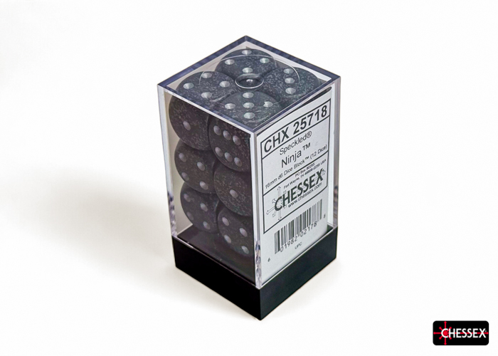 Speckled Ninja 16mm d6 Dice Block (12 dice) - CHX25718